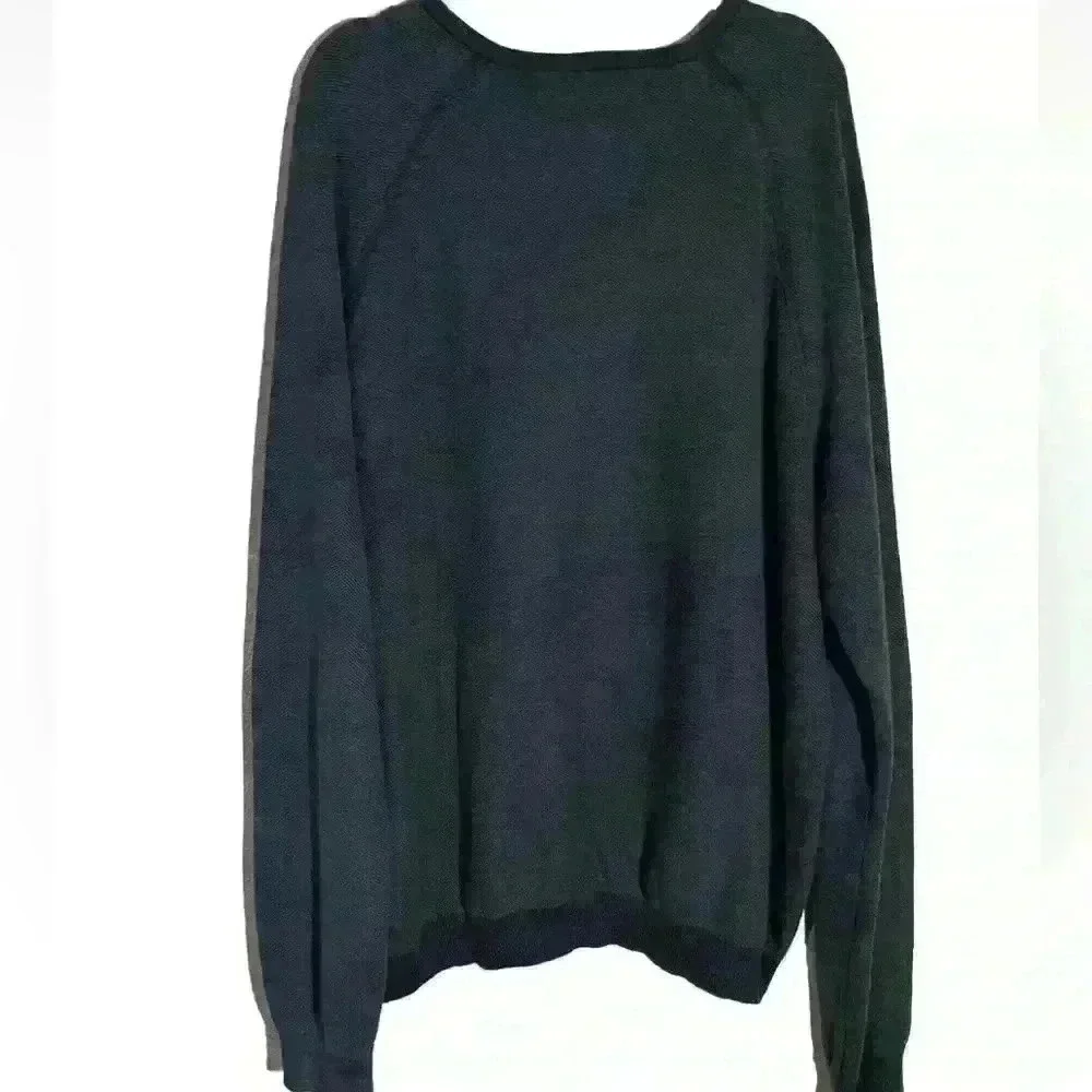 Tommy Bahama Men's Reversible V Neck Sweater Blue 100% Pima Cotton 3X